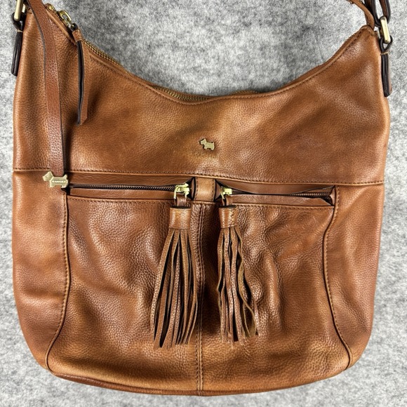 Radley London Hobo Handbag Brown Leather Purse Boho Postmans Park - Picture 2 of 15
